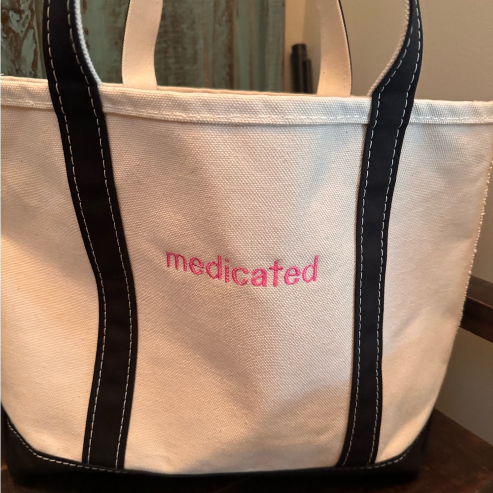 L.L. Bean canvas tote medium size